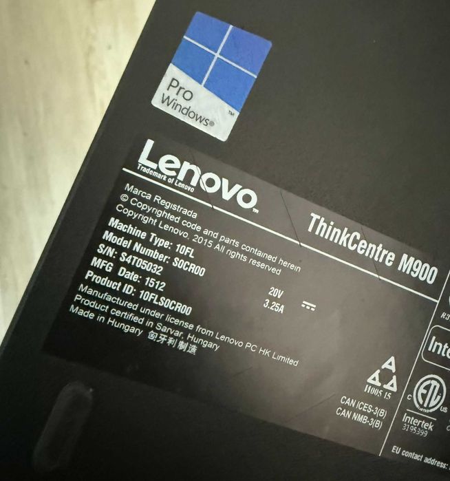 PC Lenovo ThinkCentre M900 Windows 11 Pro