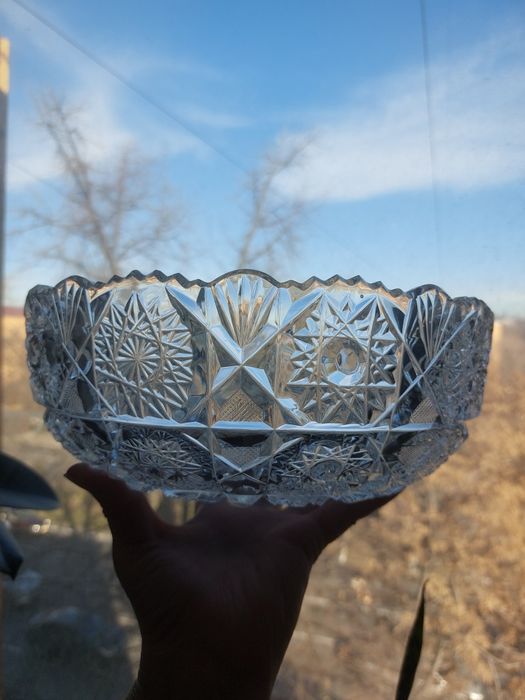 Хрустальные фруктовницы СССР, пара