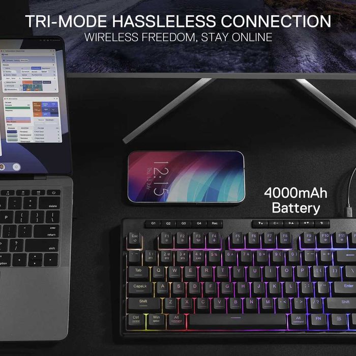 Redragon SHIVA PRO 87 3в1  Мембранная Клавиатура RU/EN
