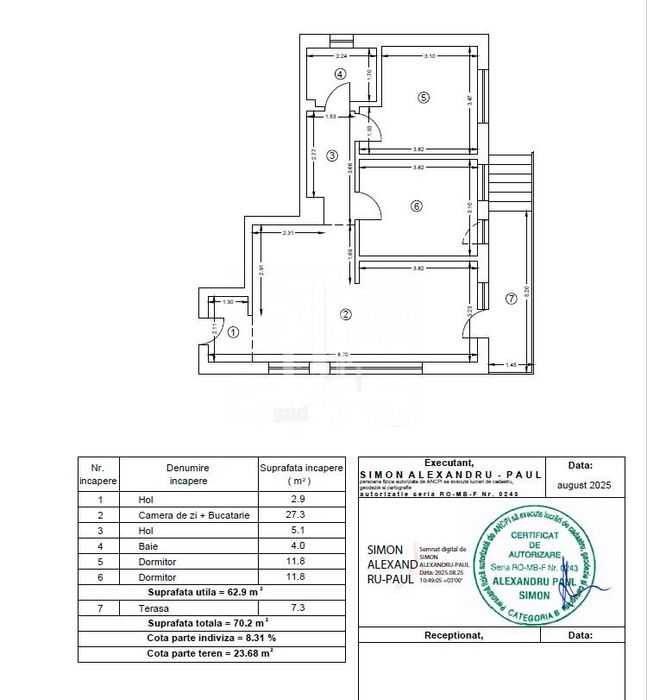 Eclipsei metrou Leonida apartament 3 camere cu gradina.