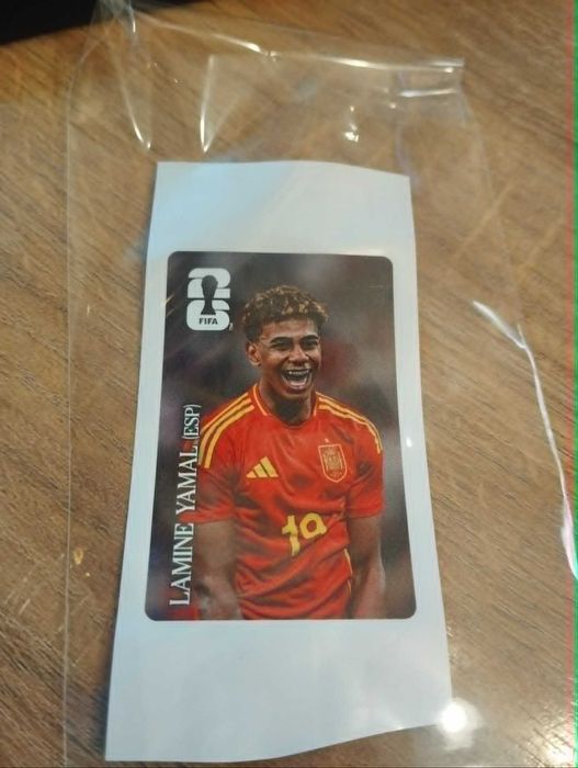Oficial sticker Lamine Yamal Coca-cola WC26