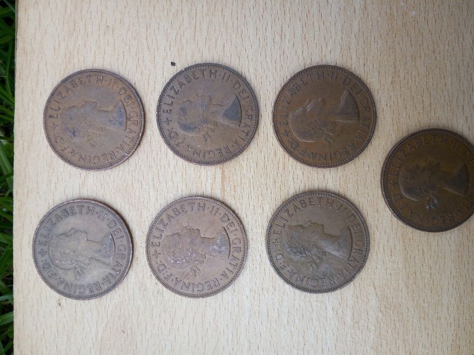 One penny, ani 1900-1966