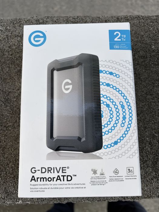 Hard HDD extern rugged – NOU, SIGILAT G-DRIVE ArmorATD 2TB