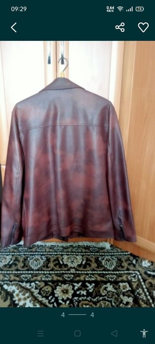 Куртка кожаная под камуфляж