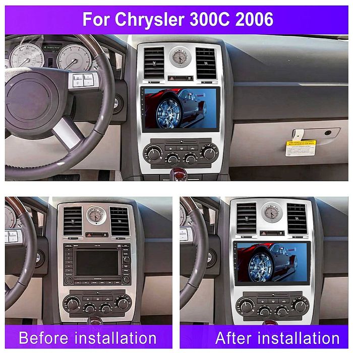 Мултимедия за Chrysler 300C Двоен дин Навигация 2DIN Android плеър
