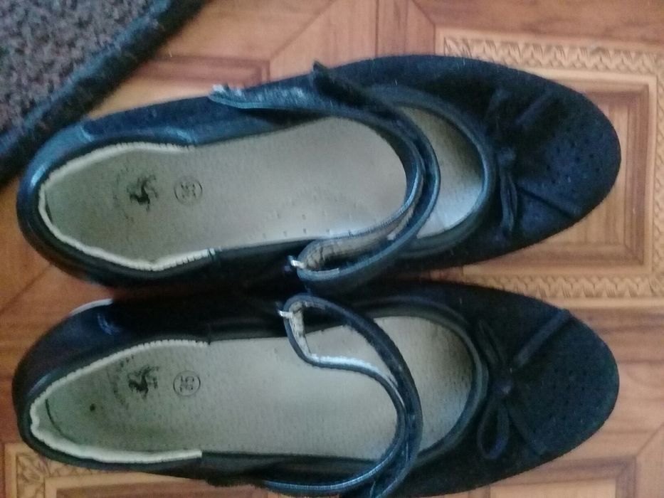 Кожаные туфельки, 35 и 36 размер!