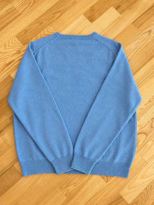 Pulover GANT logo brodat albastru deschis Mărimea 2XL