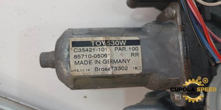 Macara geam spate dreapta cu motoras 85710-05061 Toyota Avensis 3 T27