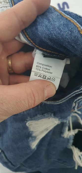 Blugi damă SHEIN talie înaltă S (36) ripped