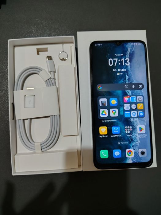 HONOR X6a 4GB RAM / 128GB ROM – с нов кабел и калъф