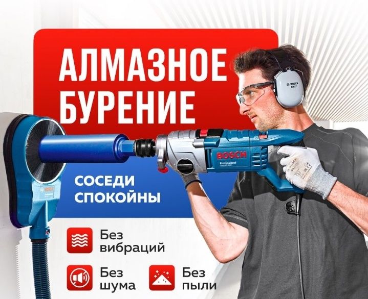 Алмазное сверление отверстий