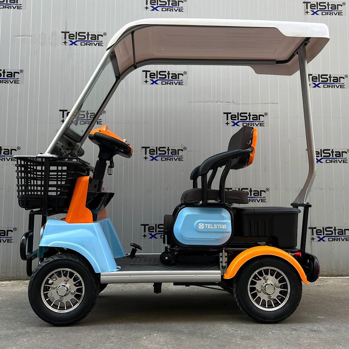 Електрическа четириколка Luxor 1500W 23Ah триместна 2+1 с покрив