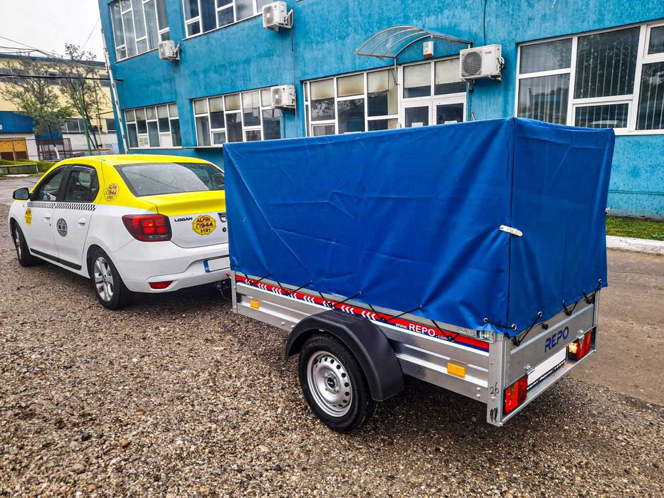 Remorca NOUA 750KG REPO , Mono Ax, Rar, asigurare  Inclusa