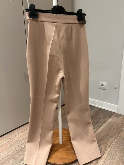 Max Mara чино панралон с ръв и висока талия