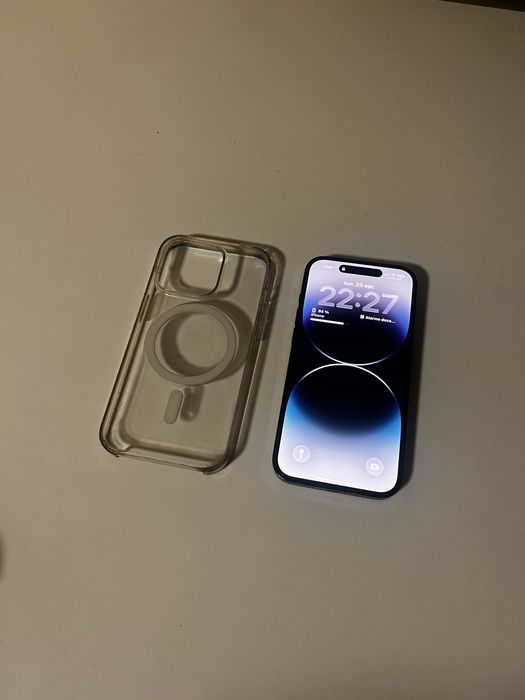 iPhone 14 Pro Negru, baterie 100% + husa Apple MagSafe Originala Cadou