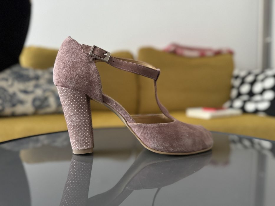 Pantofi piele intoarsa 40 (25cm)