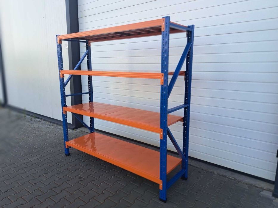 Метален индустриален стелаж 200x150x50, 4 рафта, склад/гараж/мазе