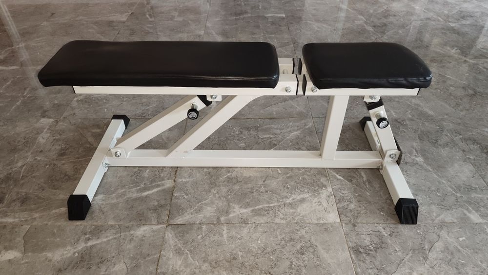 Banca multifunctionala reglabila alba, Gorilla Sports