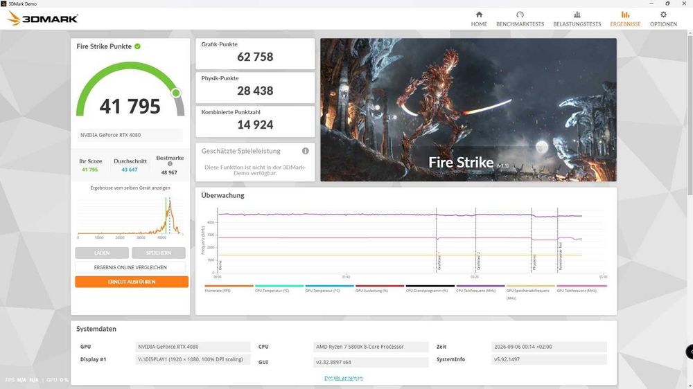 PC de Gaming RTX 4080 OC | Ryzen 7 5800X | 32 GB RAM | 1,5 TB NVMe | Windows 11 Pro