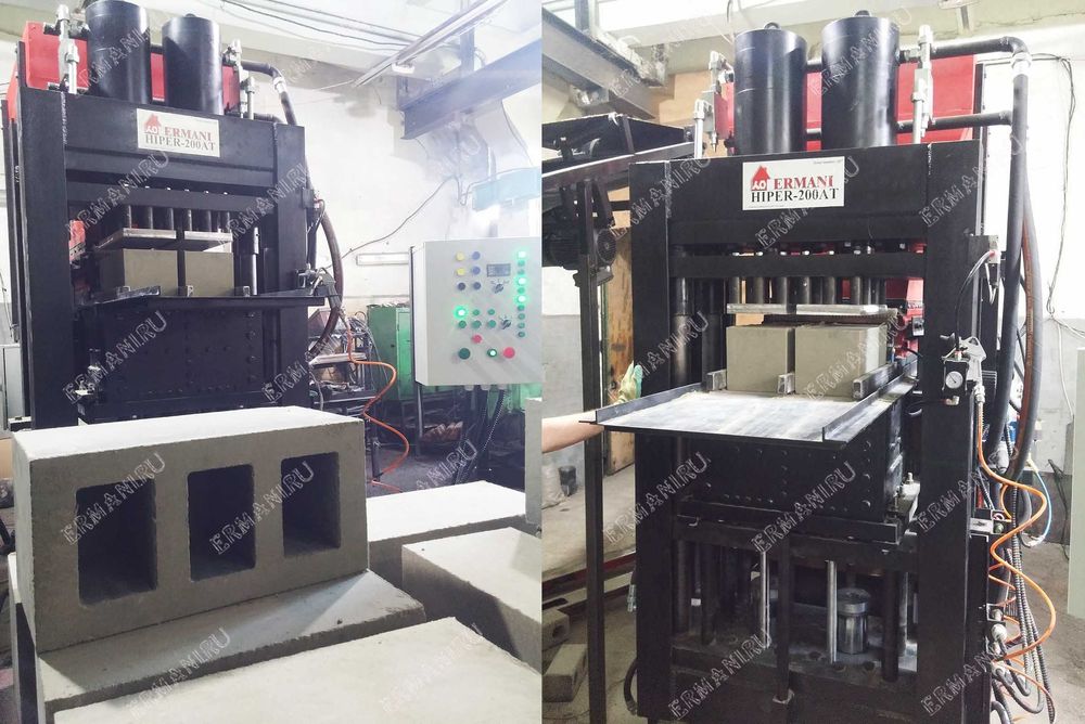 Хипер преса за производство на тухли, блокове - ERMANI hiper-200AT