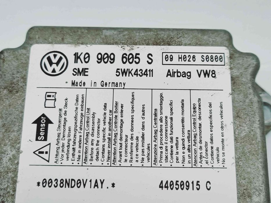 Calculator airbag Skoda Octavia 2 (1Z3) [Fabr 2004-2013] 1K0909605S 1.