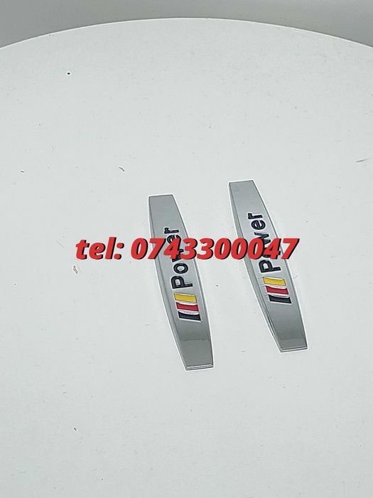 Set 2 Buc Emblema Cromata Power