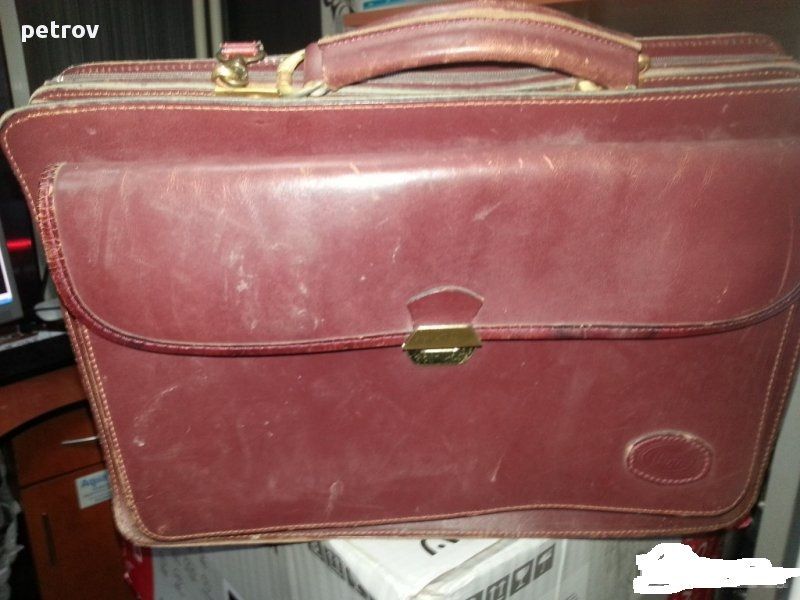 мъжка чанта amiet leather line