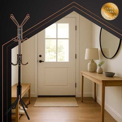 Права закачалка за дрехи / Стояща закачалка за дрехи - два цвята