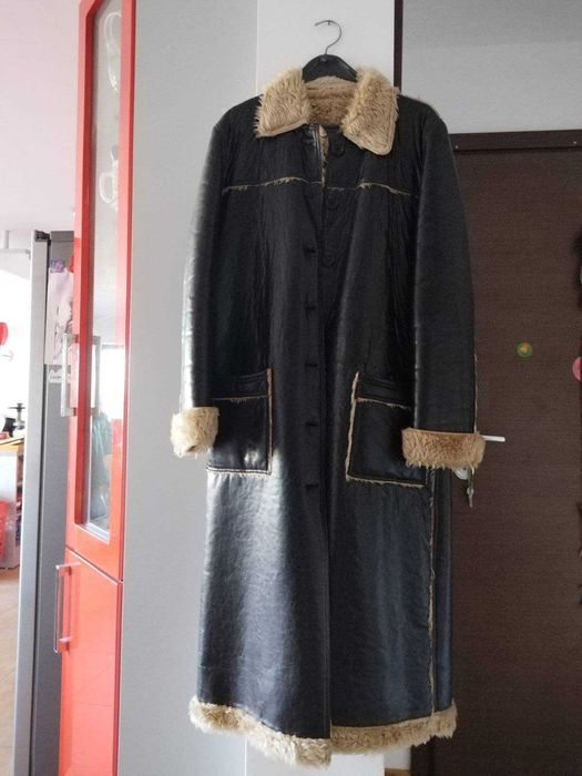 Дамско кожено палто