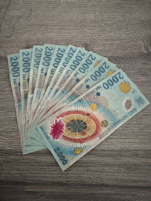 Bancnota 2000 lei - Eclipsa 1999 ~ 50 lei - 10 buc sau 10 lei buc ~