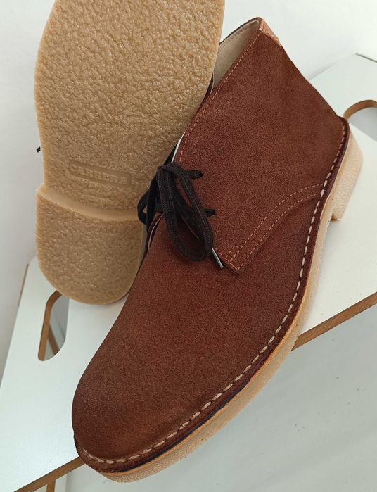 Ghete chukka suede 45 premium Carrera NOI piele naturala moale