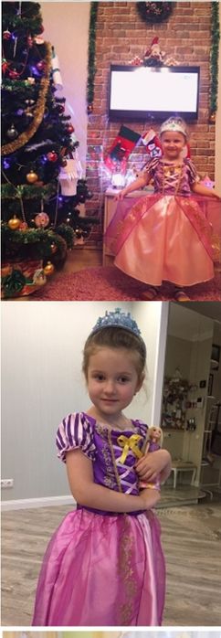 НАЛИЧНИ!!!Рокля костюм на Рапунцел + Коронка