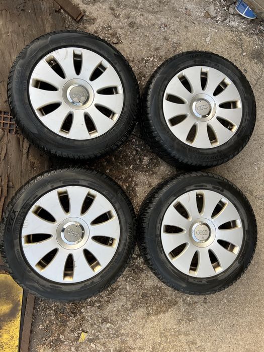 Джанти с гуми 16 5x112 цола за Audi