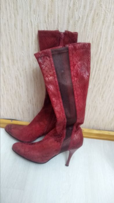 Сапоги- чулки на шпильке