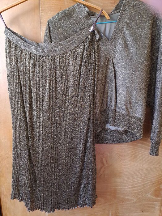 Официална рокля ламе в 2 части р-р 46 - 78 лв.