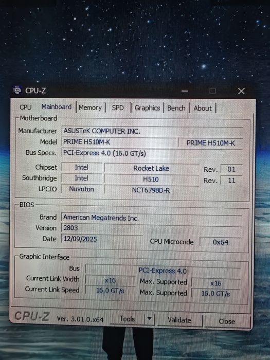 Placa de baza Asus Prima H510M-K