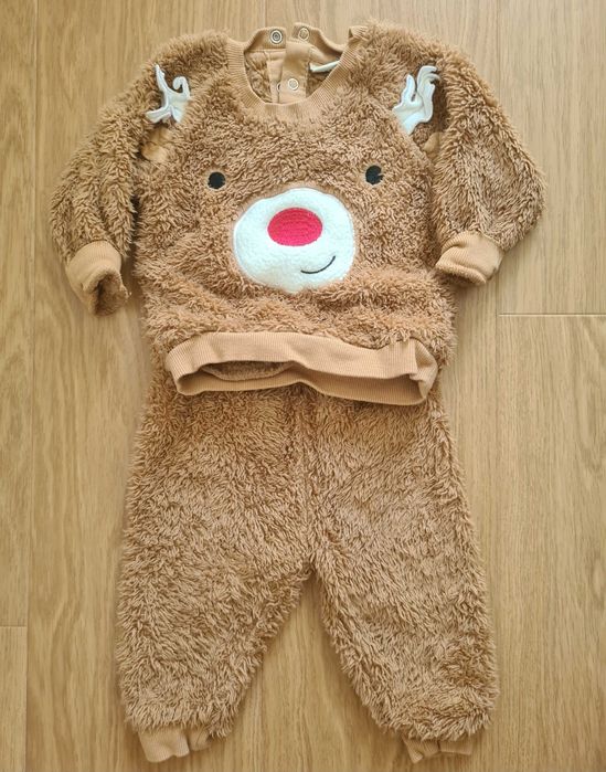 Бебешки коледни дрехи - бодита, комплекти, пижами 3-6 месеца