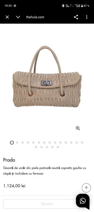 Geanta prada originala aproape noua ,purtata la 3 evenimente