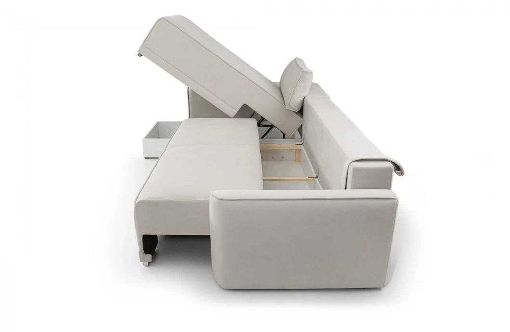 ПОСЛЕДНА БРОЙКА!! Удобен разтегателен ъглов Диван - с 2бр. ракли