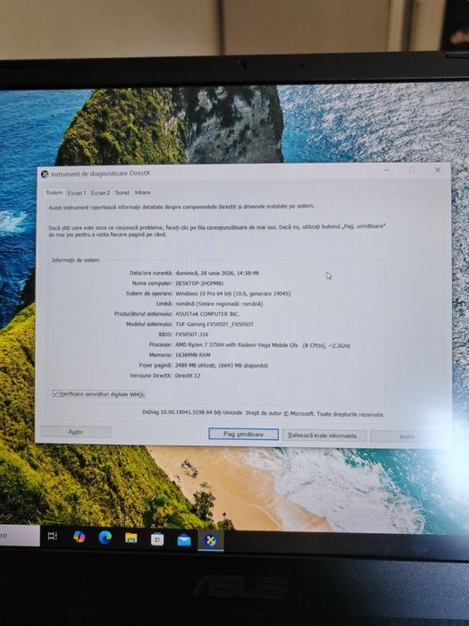 Laptop Gaming Asus TUF FX505DT