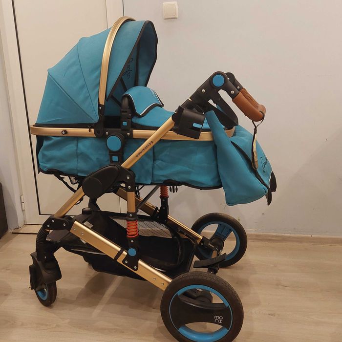 Бебешка количка Moni Gala тюркоаз