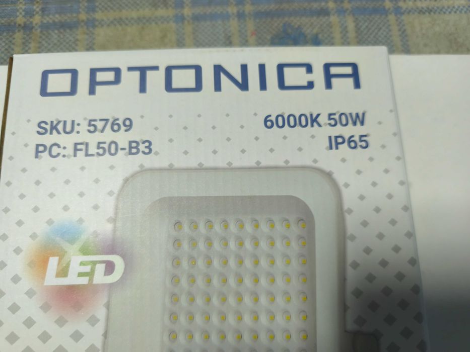 Proiector slim cu led smd si senzor 50 W
