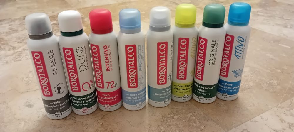 Deodorante borotalco diferite