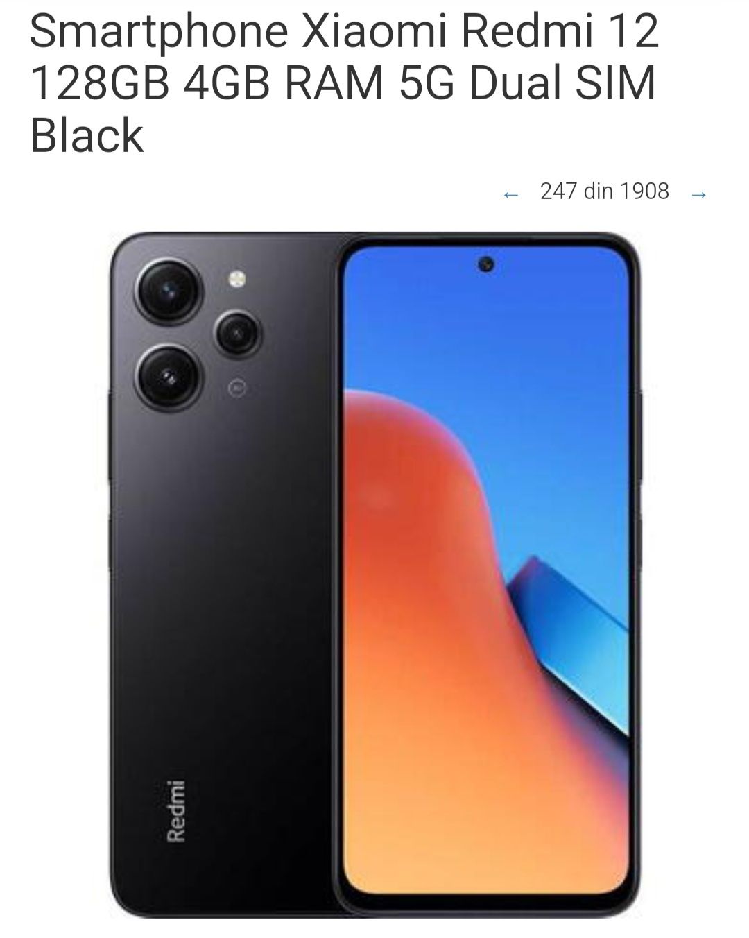 Redmi 12 cu 4gb RAM și 128 gb Brasov • OLX.ro