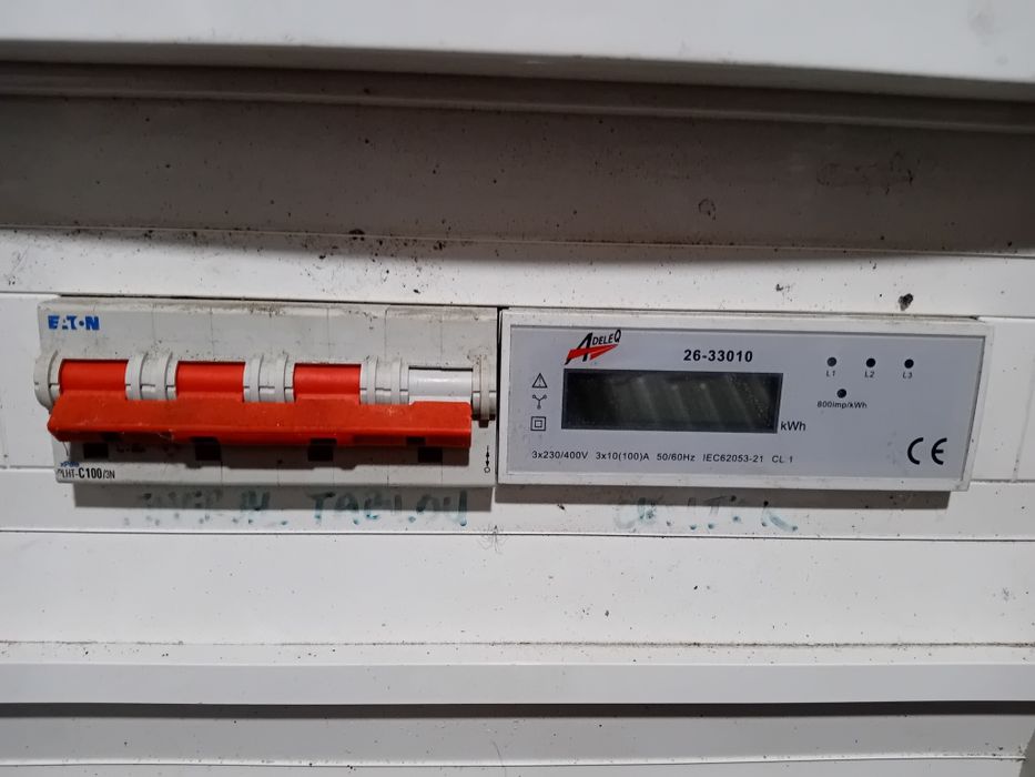 Tablou electric complet echipat  380v cu contor