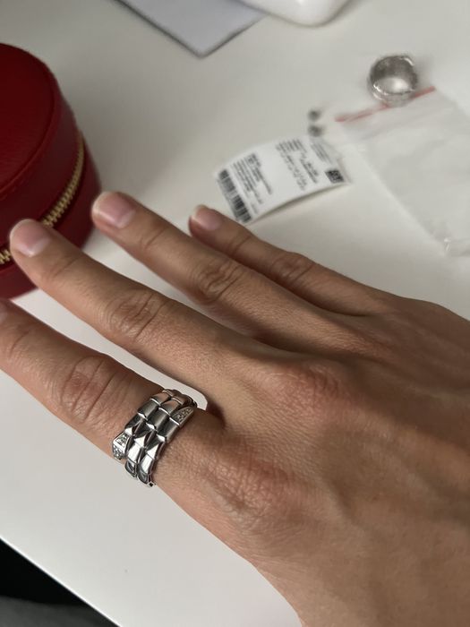 Кольцо серебро высшего качества под bvlgari