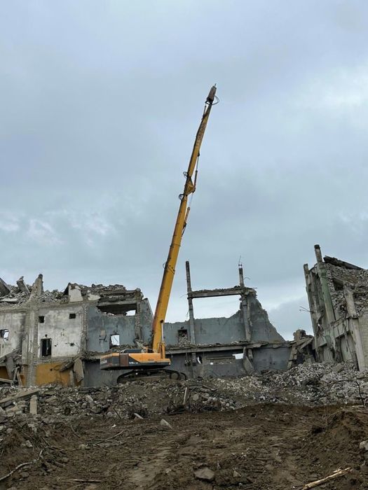 Снос здания аренда эксковаторов