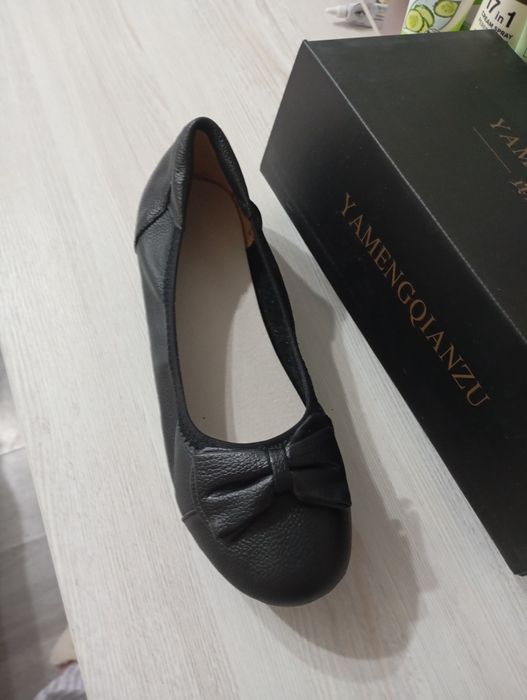 Кожаные балетки 40 размер