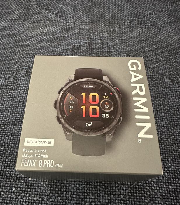 Garmin Fenix 8 Pro Celular LTE 47mm Titanium Sapphire Carbon Gray Nou