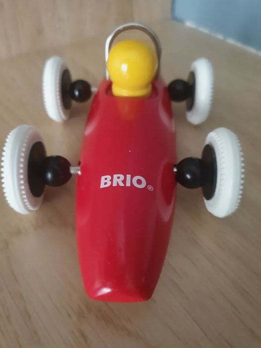 Дървена количка  BRIO/ жълта и червена/